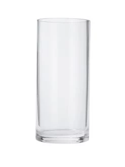 Everyday Column Clear Glass Vase - 19cm