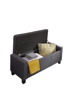 GFW Verona Ottoman Bench -Home Comprehensive VA83Q SQ3 0000000593 CHARCOAL GREY SLa