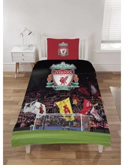 Liverpool FC The Kop Single Duvet Cover Set - Red