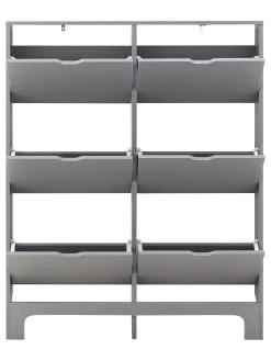 GFW Narrow 6 Drawer Shoe Cabinet - Grey -Home Comprehensive VB13S SQ5 0000000005 GREY SLd2