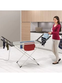 Black & Decker Winged Heated Clothes Airer -Home Comprehensive VBCPC SQ6 0000000013 WHITE SLd4