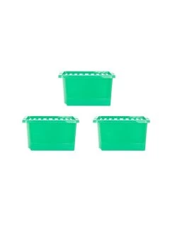 Wham Set Of 3 Crystal 28 Litre Box & Lid