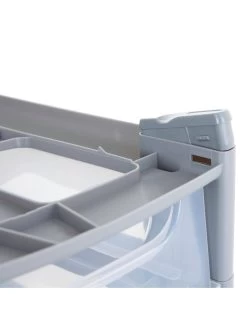 Wham Shallow 4-Drawer Storage Unit In Light Grey 14 Wham Shallow 4-Drawer Storage Unit In Light Grey -Home Comprehensive VBX7K SQ6 0000000215 LIGHT GREY SLd4