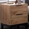 Julian Bowen Bali 2 Drawer Bedside -Home Comprehensive VBYD5 SQ1 0000000006 OAK RSr