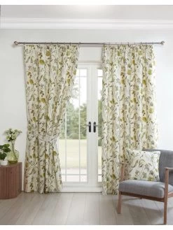Sundour Grove Pencil Pleat Curtains -Home Comprehensive VEPD6 SQ7 0000000047 GREEN RSr