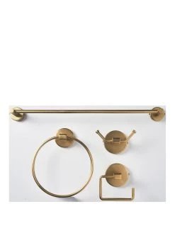 Our House 4-Piece Bathroom Fittings Set - Brass