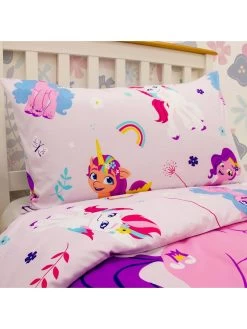 My Little Pony Flowers Single Duvet Cover Set - Multi -Home Comprehensive VF6R4 SQ3 0000000029 MULTI SLd