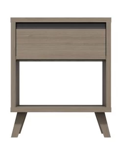 One Call Miller Ready Assembled 1 Drawer Lamp Table - Grey