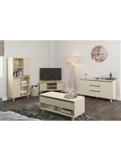 One Call Miller Ready AssembledĀ 2 DoorĀ Bookcase