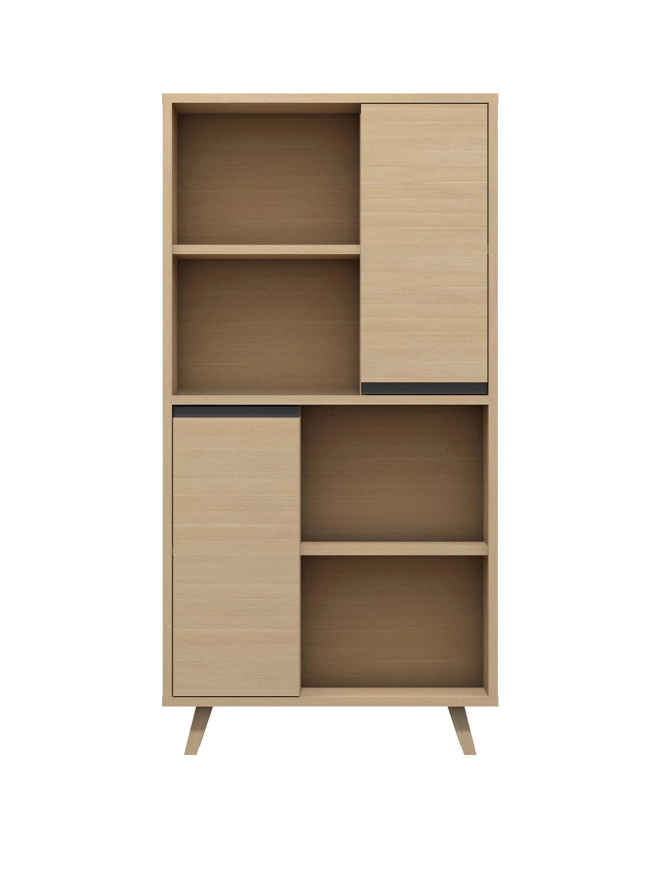 One Call Miller Ready Assembled 2 Door Bookcase 4 One Call Miller Ready Assembled 2 Door Bookcase - Image 2