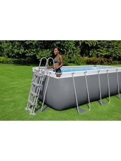 Bestway 13ft 6" X 79" X 48" Power Steel Rectangular Frame Pool Set 11 Bestway 13ft 6" X 79" X 48" Power Steel Rectangular Frame Pool Set -Home Comprehensive VFVGC SQ5 0000000099 N A SLd2