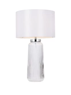 Very Home Rei Ribbed Glass Base Table Lamp