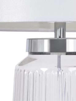 Very Home Rei Ribbed Glass Base Table Lamp 7 Very Home Rei Ribbed Glass Base Table Lamp -Home Comprehensive VG5PC SQ3 0000005411 CLEAR WHITE SLd