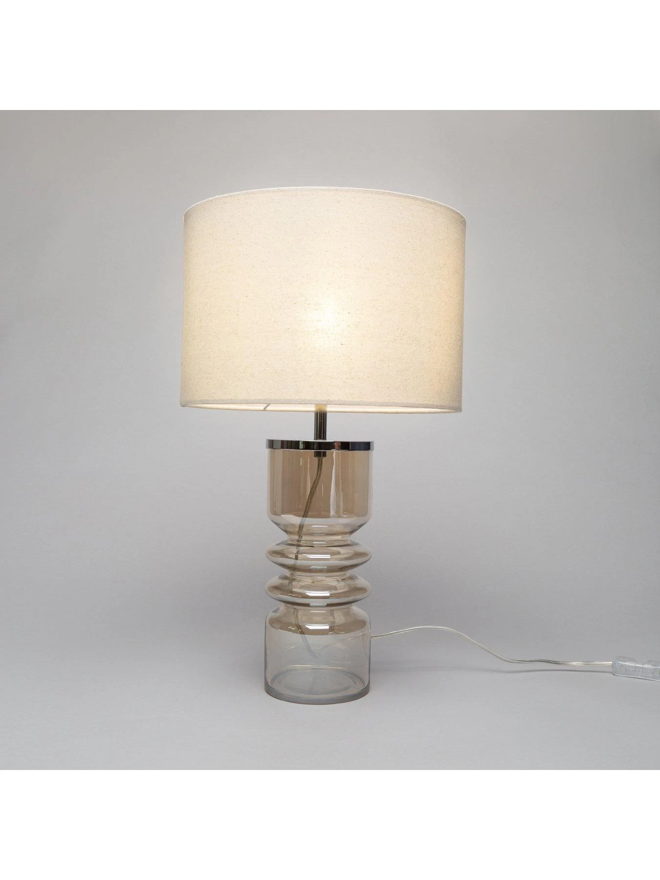 BHS Willow Ribbed Table Lamp 4 BHS Willow Ribbed Table Lamp - Image 2