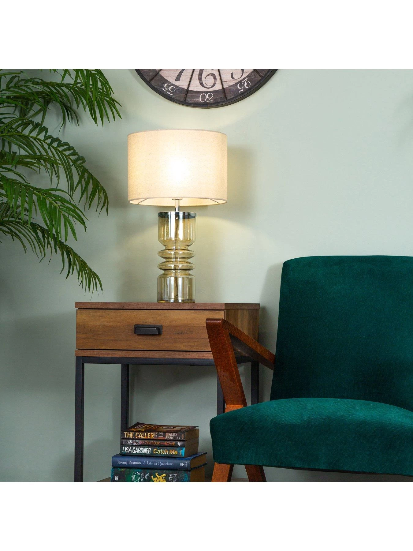 BHS Willow Ribbed Table Lamp 7 BHS Willow Ribbed Table Lamp - Image 5