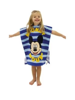 Mickey Mouse Sea Stripe Poncho