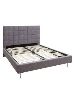 Very Home Lizelle Fabric Bed With Mattress Options (Buy And SAVE!) -Home Comprehensive VGIH7 SQ3 0000000071 CHARCOAL SLd