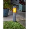 Smart Solar Solar Flame Effect Grey Bollard Pair -Home Comprehensive VGMCF SQ1 0000000099 N A SLf