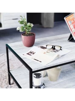 Vida Designs Brooklyn Coffee Table - Grey Oak -Home Comprehensive VGOSE SQ5 0000006131 GREY OAK SLd1