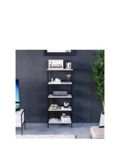 Vida Designs Brooklyn 5 Tier Bookcase - Grey Oak 11 Vida Designs Brooklyn 5 Tier Bookcase - Grey Oak -Home Comprehensive VGOSH SQ3 0000006131 GREY OAK SLa