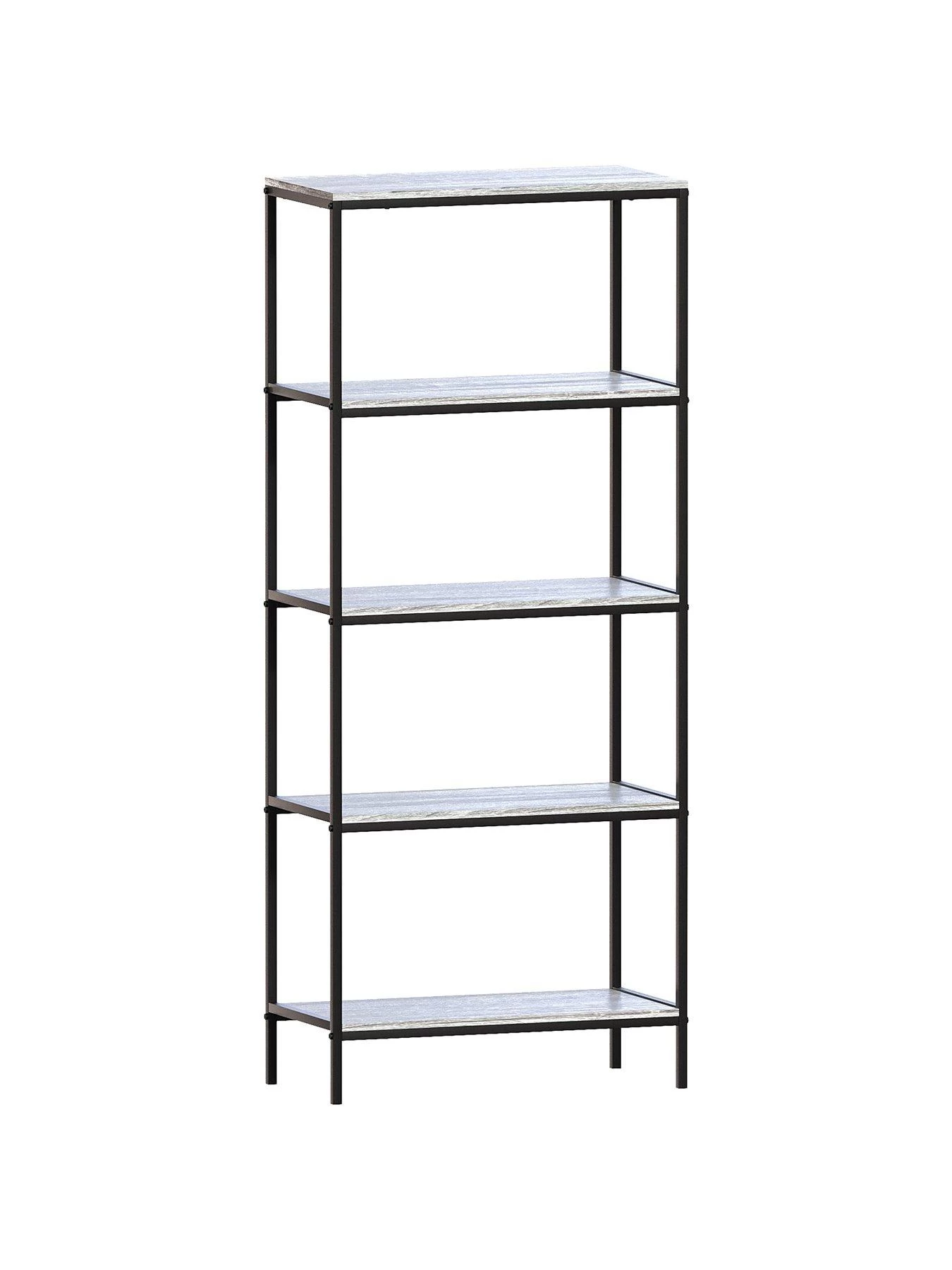 Vida Designs Brooklyn 5 Tier Bookcase - Grey Oak 9 Vida Designs Brooklyn 5 Tier Bookcase - Grey Oak - Image 7