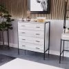 Vida Designs Brooklyn 4 Drawer Chest - Grey Oak -Home Comprehensive VGOSL SQ1 0000006131 GREY OAK RSr