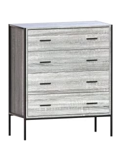 Vida Designs Brooklyn 4 Drawer Chest - Grey Oak 15 Vida Designs Brooklyn 4 Drawer Chest - Grey Oak -Home Comprehensive VGOSL SQ7 0000006131 GREY OAK DGy