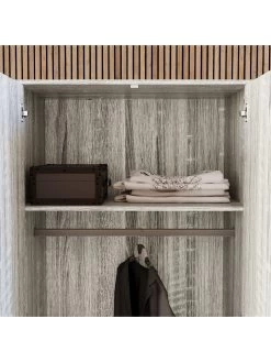 Vida Designs Brooklyn 2 Door Wardrobe - Grey Oak 13 Vida Designs Brooklyn 2 Door Wardrobe - Grey Oak -Home Comprehensive VGOSN SQ5 0000006131 GREY OAK SLd1