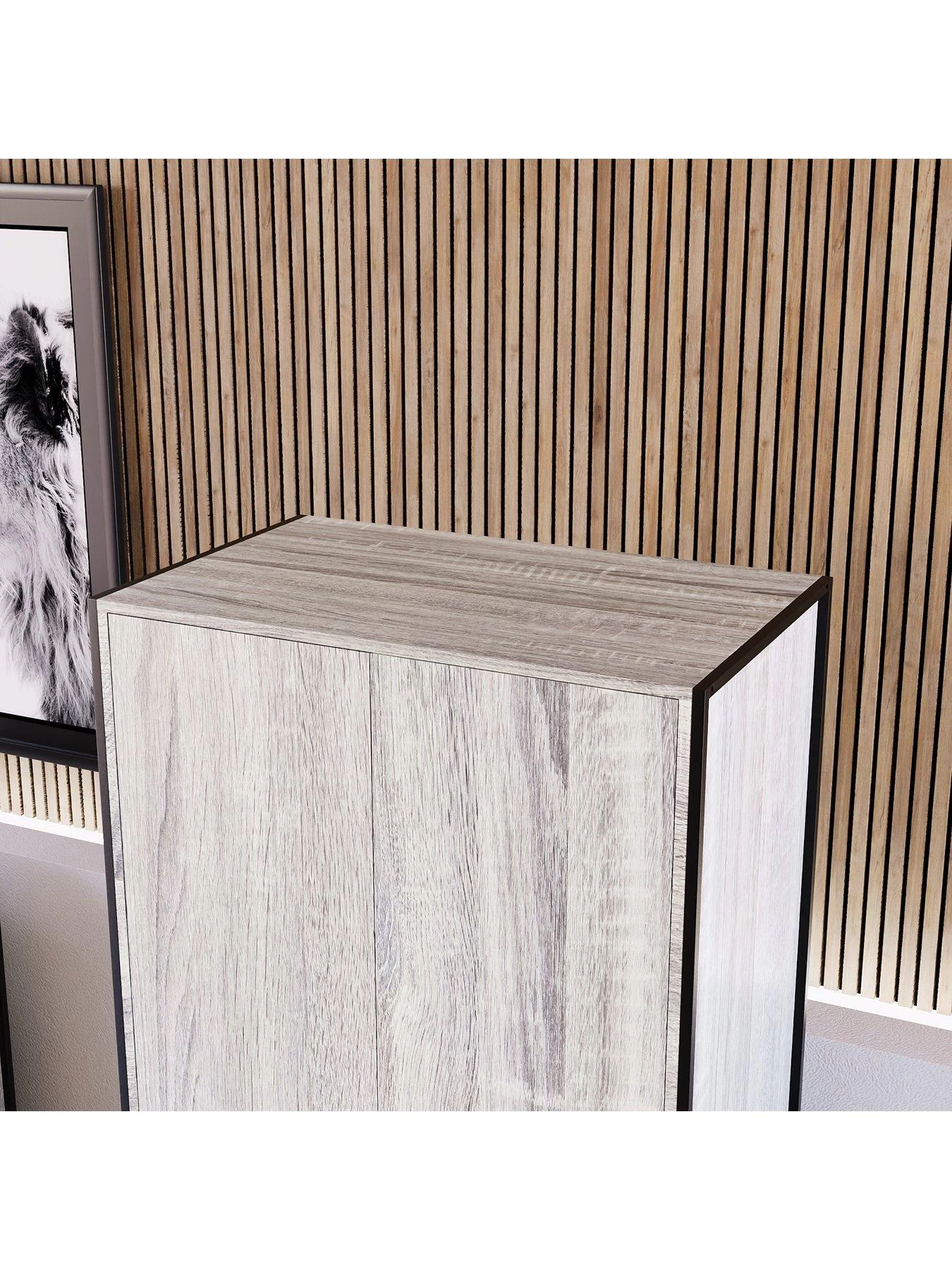 Vida Designs Brooklyn 2 Door Wardrobe - Grey Oak 8 Vida Designs Brooklyn 2 Door Wardrobe - Grey Oak - Image 6