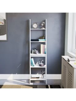 Vida Designs Bristol 5 Tier Step Ladder Bookcase 10 Vida Designs Bristol 5 Tier Step Ladder Bookcase -Home Comprehensive VGOSQ SQ3 0000000013 WHITE SLd