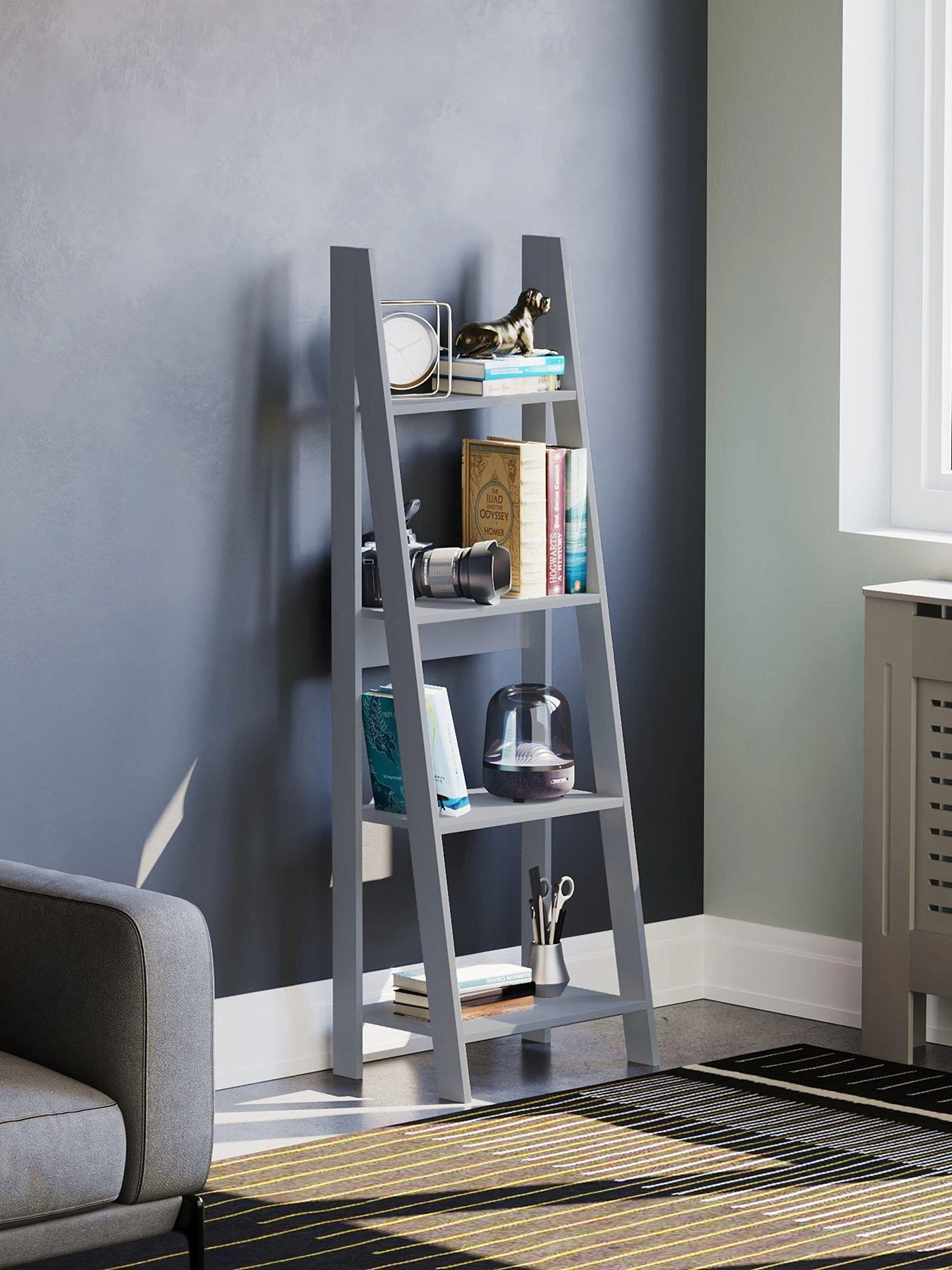 Vida Designs Bristol 4 Tier Step Ladder Bookcase 3 Vida Designs Bristol 4 Tier Step Ladder Bookcase