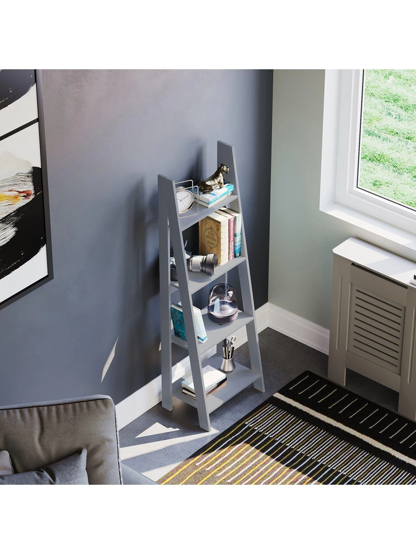 Vida Designs Bristol 4 Tier Step Ladder Bookcase 6 Vida Designs Bristol 4 Tier Step Ladder Bookcase - Image 4