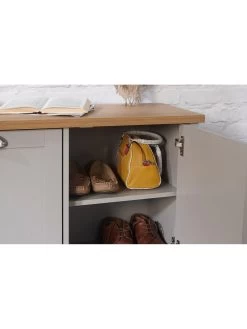 GFW Lancaster 2 Door Shoe Storage Cabinet - Grey -Home Comprehensive VGX6G SQ5 0000000005 GREY SLd1