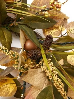 Very Home Natural And Acorn Pre Lit Autumn Wreath - 60 Cm 13 Very Home Natural And Acorn Pre Lit Autumn Wreath - 60 Cm -Home Comprehensive VH0JR SQ5 0000000088 NO COLOR SLd3
