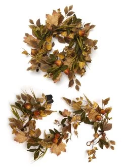 Very Home Natural And Acorn Pre Lit Autumn Wreath - 60 Cm 15 Very Home Natural And Acorn Pre Lit Autumn Wreath - 60 Cm -Home Comprehensive VH0JR SQ7 0000000088 NO COLOR SLd5
