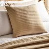 Bianca Cottonsoft Quilted Lines Filled Cushion In Natural 