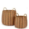 Very Home Set Of 2 Black/Natural Round Basket 2 Very Home Set Of 2 Black/Natural Round Basket -Home Comprehensive VHU1Y SQ1 0000000088 NO COLOR SLf