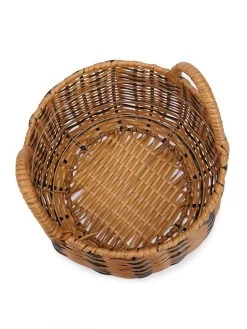 Very Home Set Of 2 Black/Natural Round Basket -Home Comprehensive VHU1Y SQ3 0000000088 NO COLOR SLd1