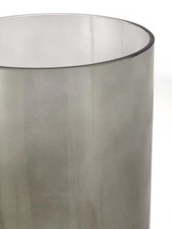 Very Home Cylinder Glass Vase With Metal Stand -Home Comprehensive VHVDF SQ5 0000000956 GREEN BLACK SLd3