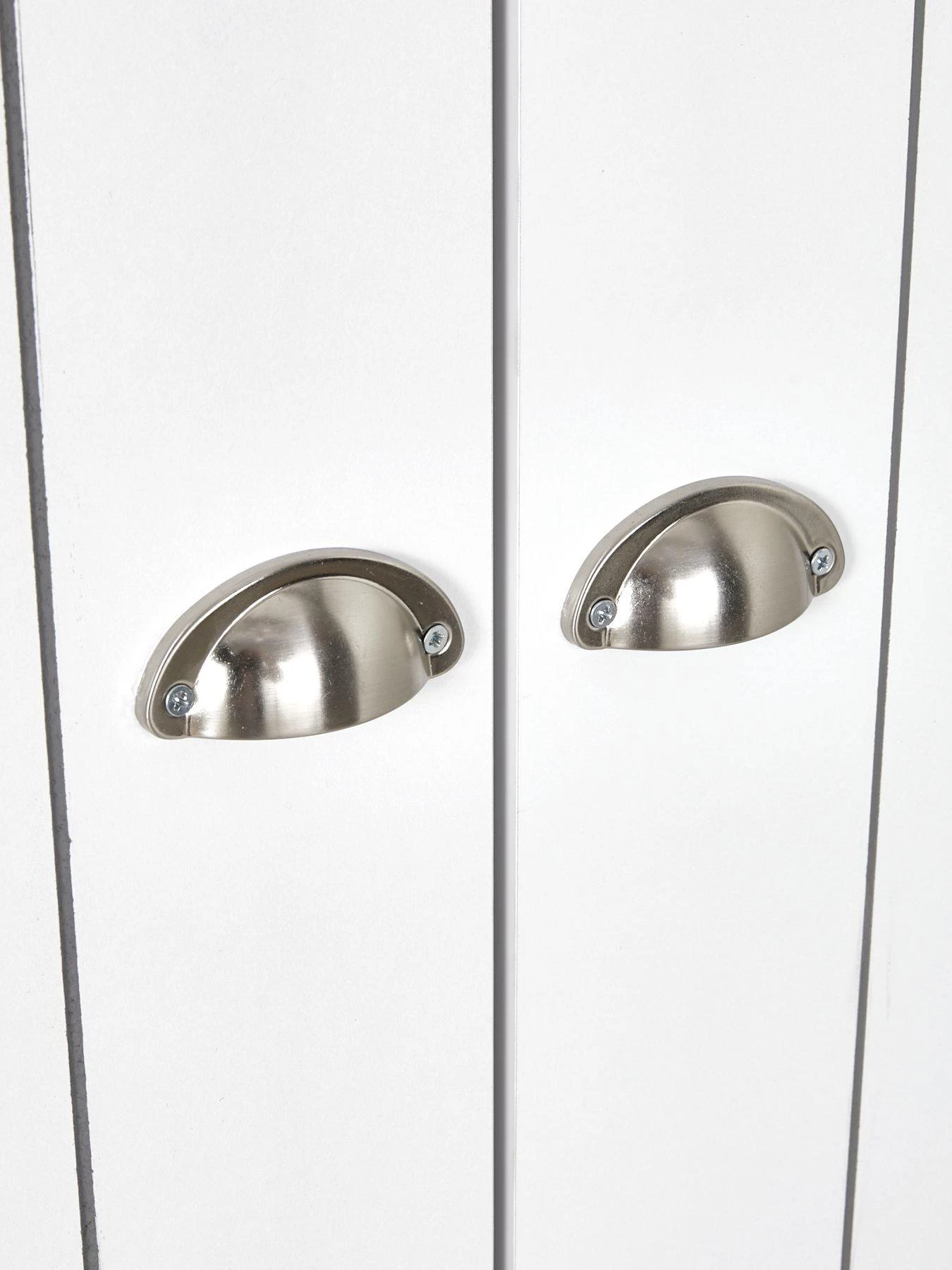 Very Home Atlanta 3 Piece Package - 3 Door Wardrobe, 4 Drawer Chest And 2 Drawer Bedside Chest - White 8 Very Home Atlanta 3 Piece Package - 3 Door Wardrobe, 4 Drawer Chest And 2 Drawer Bedside Chest - White - Image 6