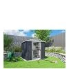 Yardmaster 6ft X 4.5ft Castleton Apex Roof Metal Shed -Home Comprehensive VIGXW SQ1 0000000005 GREY SLf