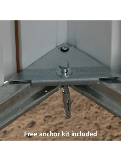 Yardmaster 6ft X 4.5ft Castleton Apex Roof Metal Shed 12 Yardmaster 6ft X 4.5ft Castleton Apex Roof Metal Shed -Home Comprehensive VIGXW SQ5 0000000005 GREY SLd3