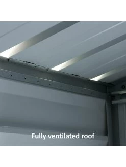 Yardmaster 6ft X 4.5ft Castleton Apex Roof Metal Shed 13 Yardmaster 6ft X 4.5ft Castleton Apex Roof Metal Shed -Home Comprehensive VIGXW SQ6 0000000005 GREY SLd4