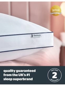 Silentnight Hotel Collection Box Pillow - White -Home Comprehensive VIMK1 SQ7 0000000013 WHITE SLd4