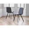 Julian Bowen Goya Pair Of Dining Chairs - Black -Home Comprehensive VJ1XS SQ1 0000000004 BLACK RSr