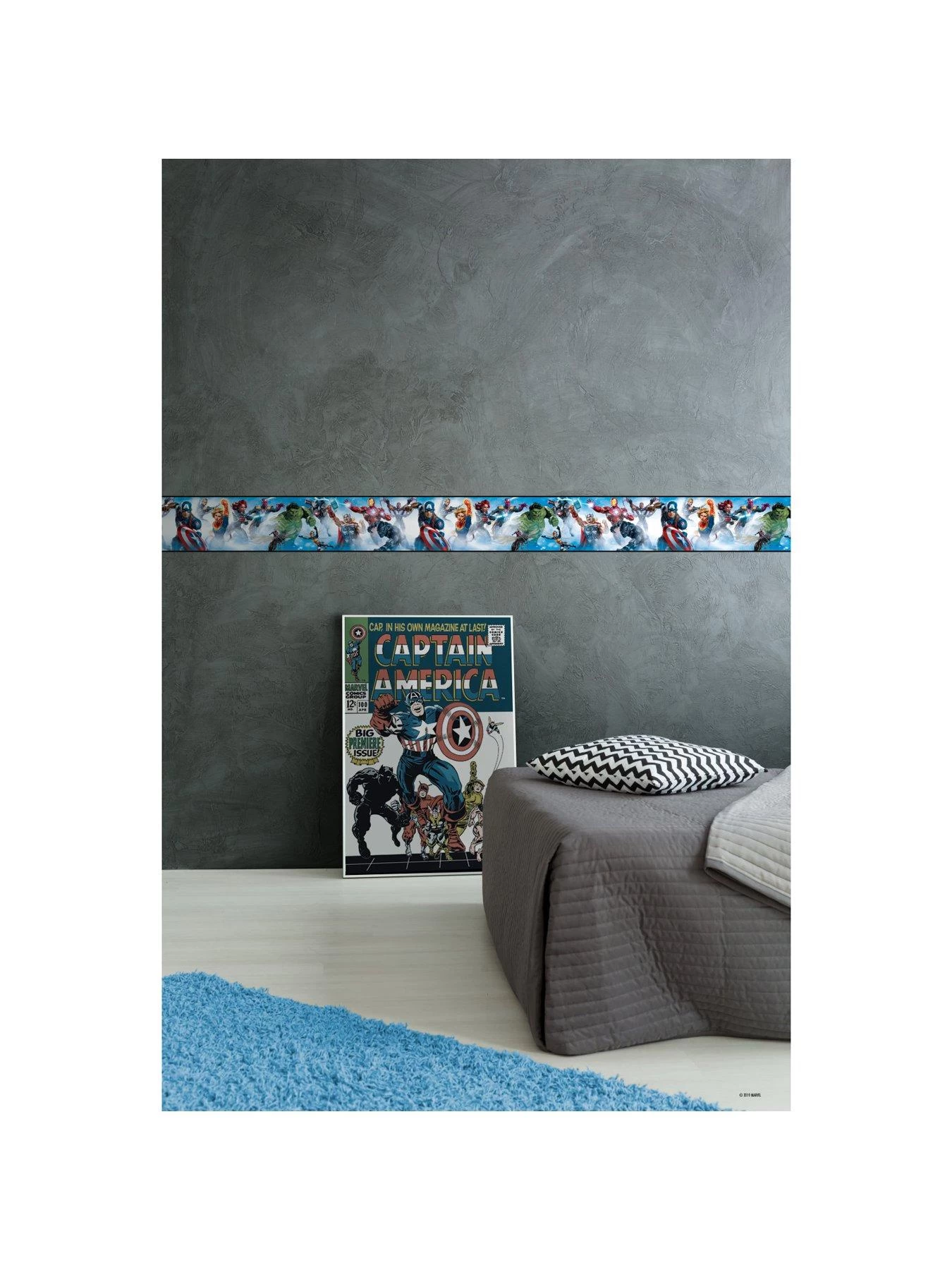 Fine Décor Avengers Gallery Peel And Stick Wall Decal Border 6 Fine Décor Avengers Gallery Peel And Stick Wall Decal Border - Image 4