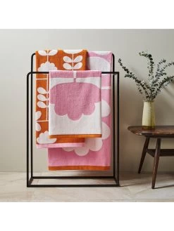 Orla Kiely Cut Stem Hand Towel - Tulip And Paprika -Home Comprehensive VJI1A SQ3 0000000099 N A SLd1
