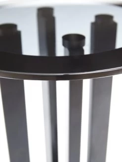 Very Home Moda Round Pedestal Glass Top Side Table 10 Very Home Moda Round Pedestal Glass Top Side Table -Home Comprehensive VJL1D SQ4 0000000004 BLACK SLd1