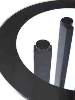 Very Home Moda Round Pedestal Glass Top Side Table 11 Very Home Moda Round Pedestal Glass Top Side Table -Home Comprehensive VJL1D SQ5 0000000004 BLACK SLd2