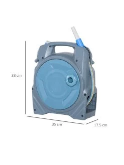 OutSunny Retractable Garden Hose Reel With 10m + 10m Hose (20m) 11 OutSunny Retractable Garden Hose Reel With 10m + 10m Hose (20m) -Home Comprehensive VJO55 SQ3 0000000099 N A SLd1